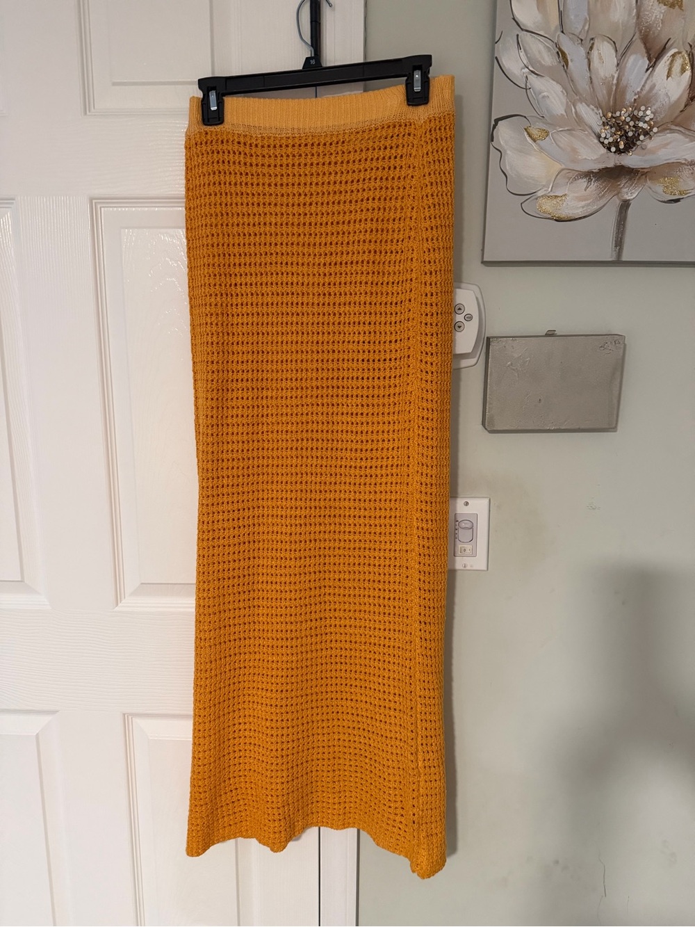 Peppermayo Golden Mustard Knit Maxi Skirt